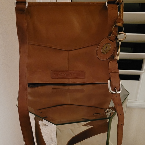 Authentic FOSSIL  Leather Double sided crossbody bag - Picture 3 of 13